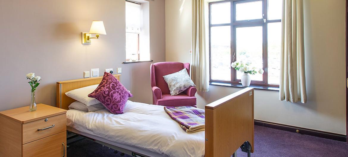 Another spacious and airy bedroom at Dalby Court Residential Care Home in Middlesbrough