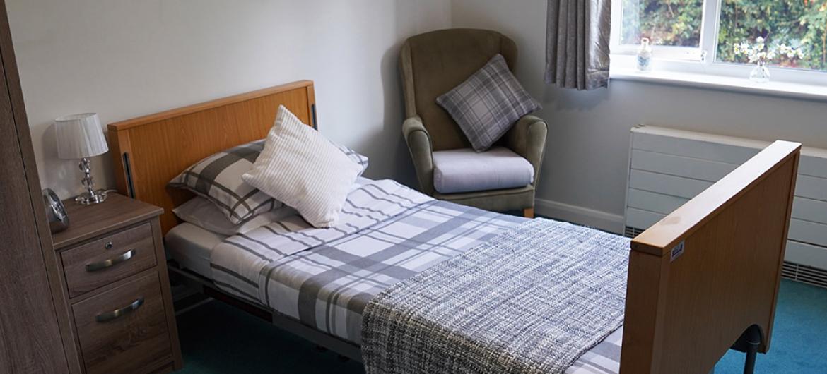 Example Bedroom at Fernihurst Nursing Home in Devon