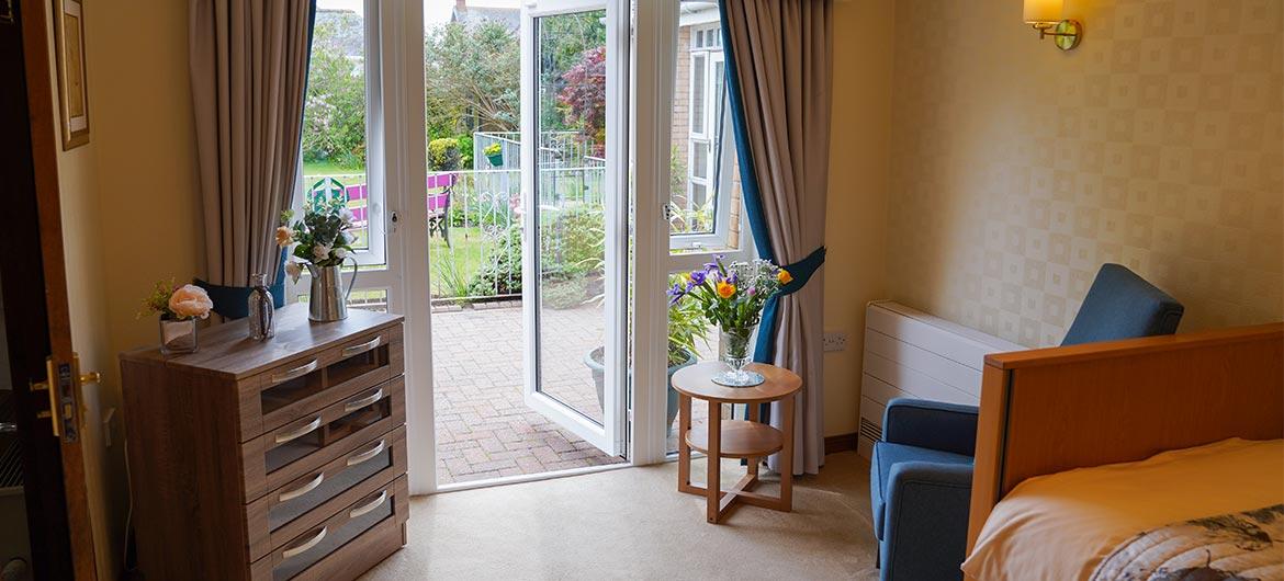 Interior of bedroom at Glenfairn