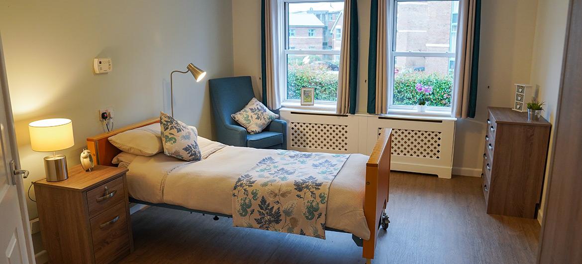 Greenslades Care Home Bedroom