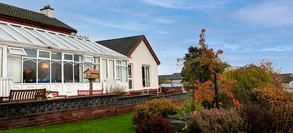 Stunning landscaped surroundings at Kintyre House Care Home in Invergordon