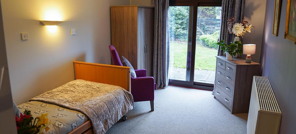 Kintyre House Care Home Bedroom With Garden Doors