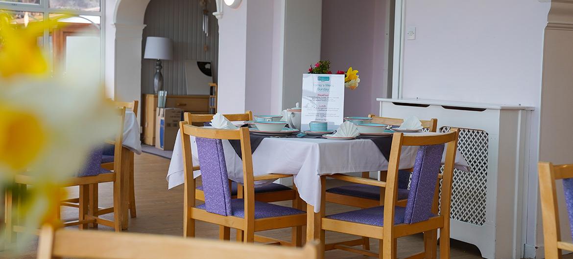 Kintyre House Care Home Bright And Airy Dining Area