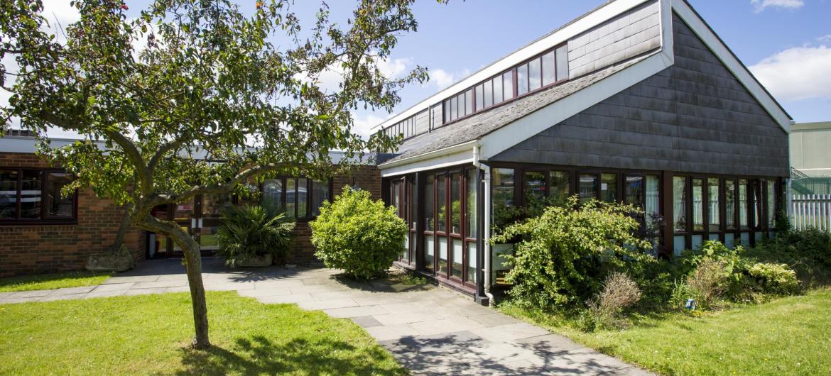 The entrance to the Pinewood Residential Care Home.