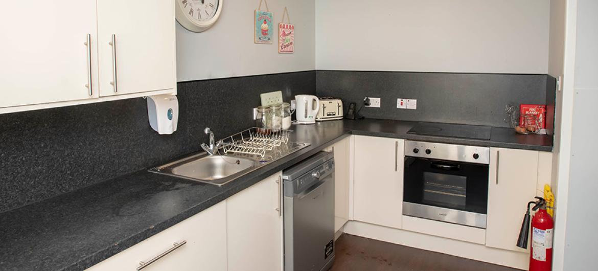 Kitchen at Millport Care Centre in Ayrshire