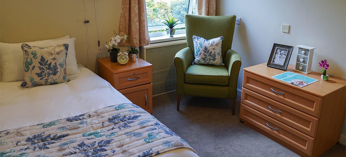 Internal of bedroom at Orchard House