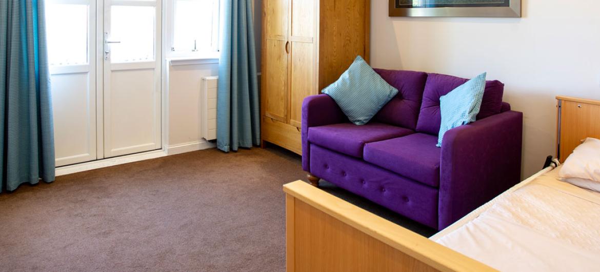 Park Lodge care home example bedroom