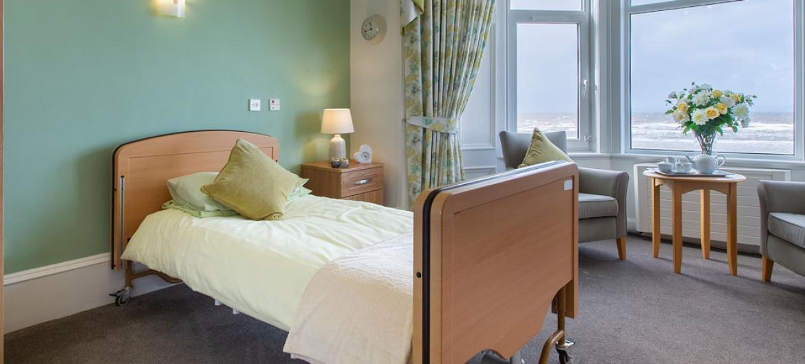 Queens care home example bedroom