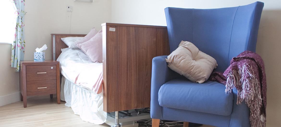 Bedroom at Rushyfields Residential and Nursing Home in Durham