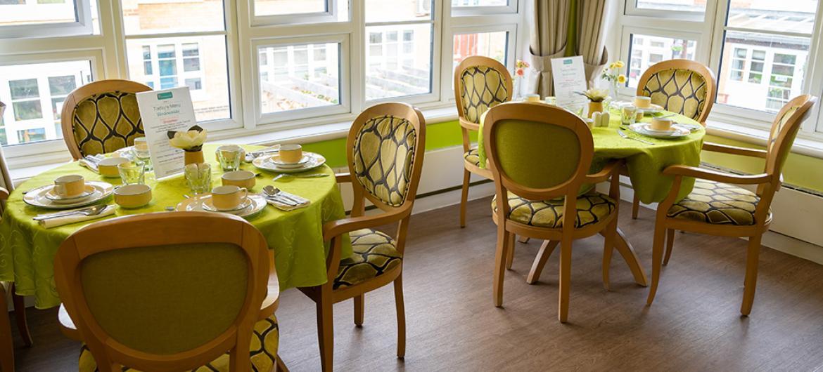 Aashna House Care Home dining area