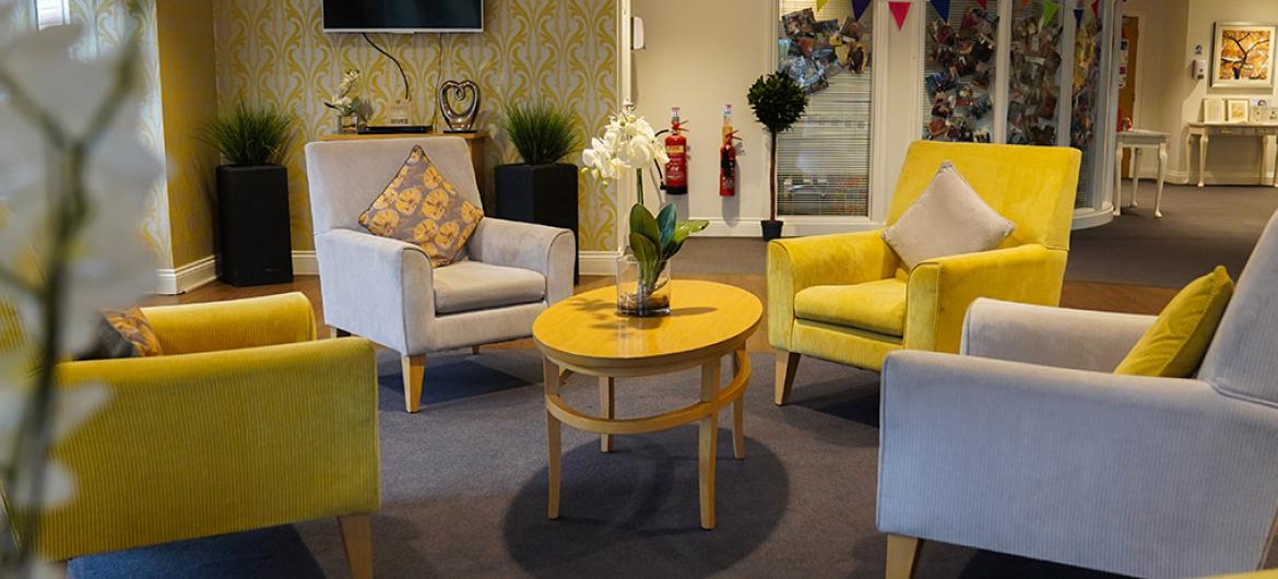 Upton Dene Care Home lounge area