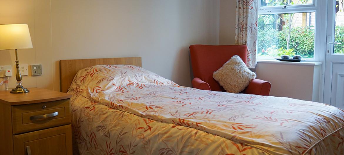 The Beeches Care Home bedroom