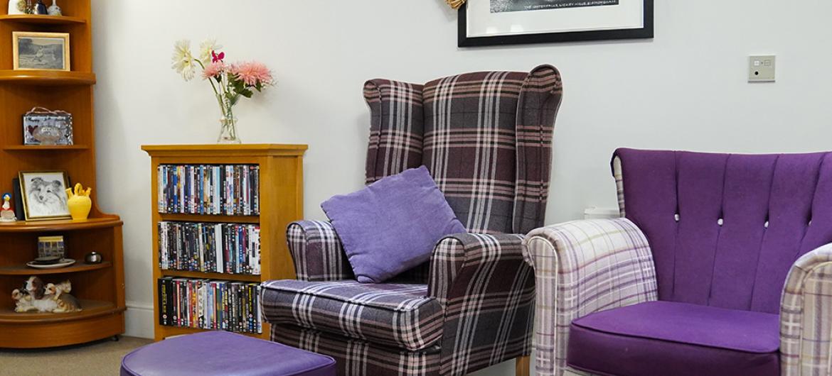 The Beeches Care Home reading corner