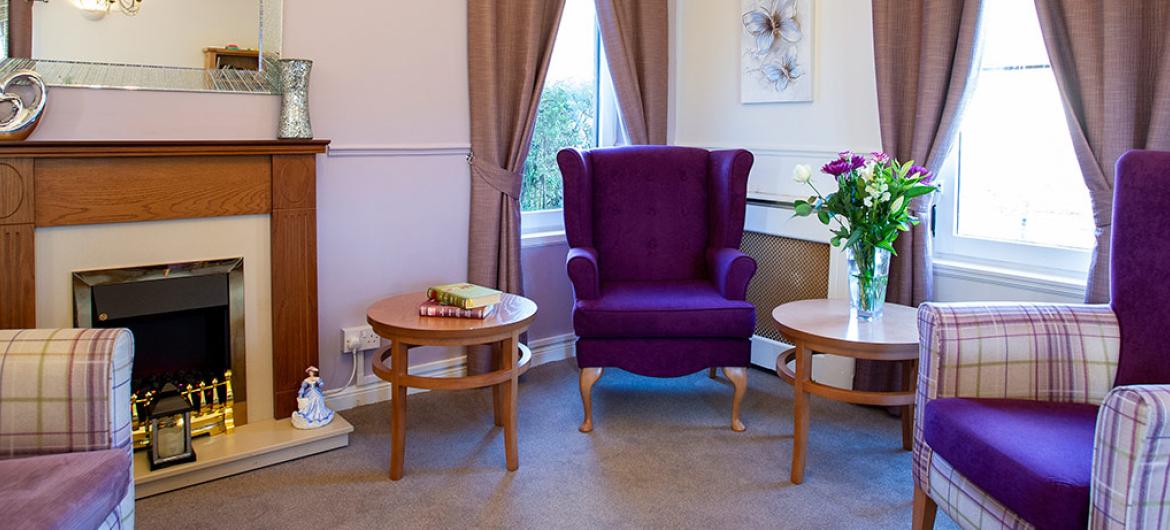 Lounge area at Tyneholm Stables in East Lothian