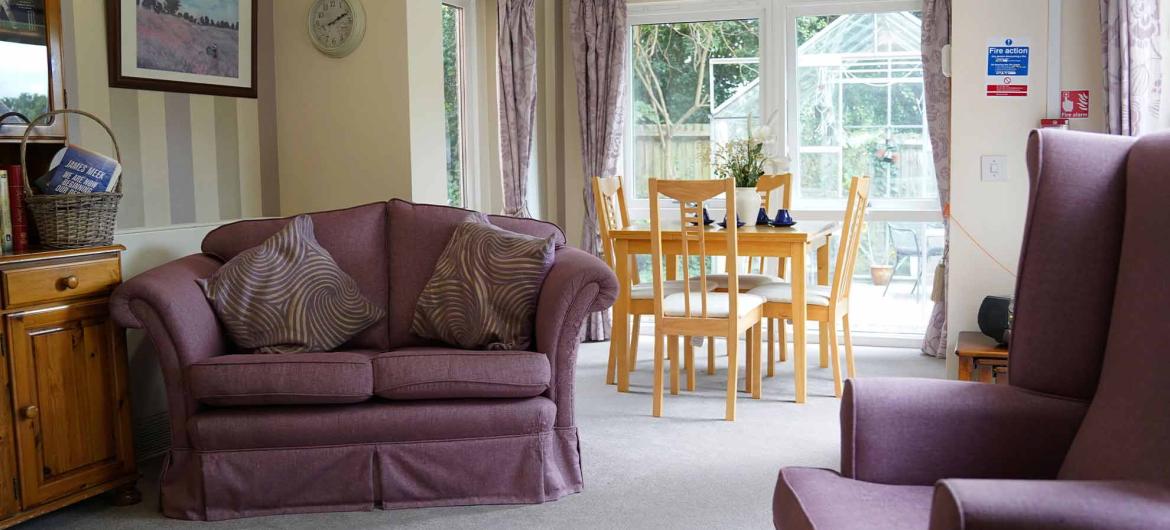 Interior of communal area at Westmead Residential Care Home