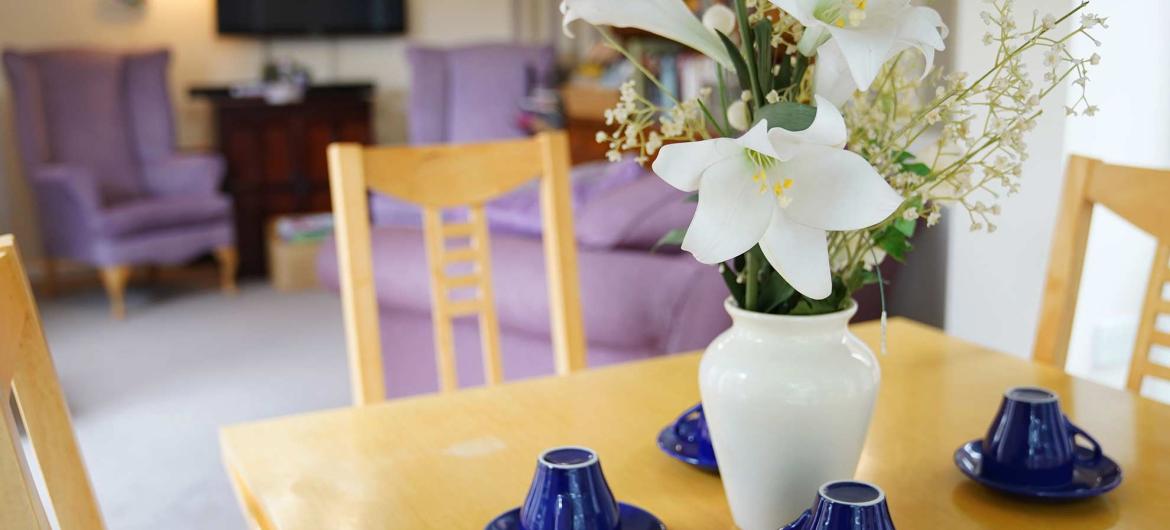 Interior of dining area at Westmead Residential Care Home