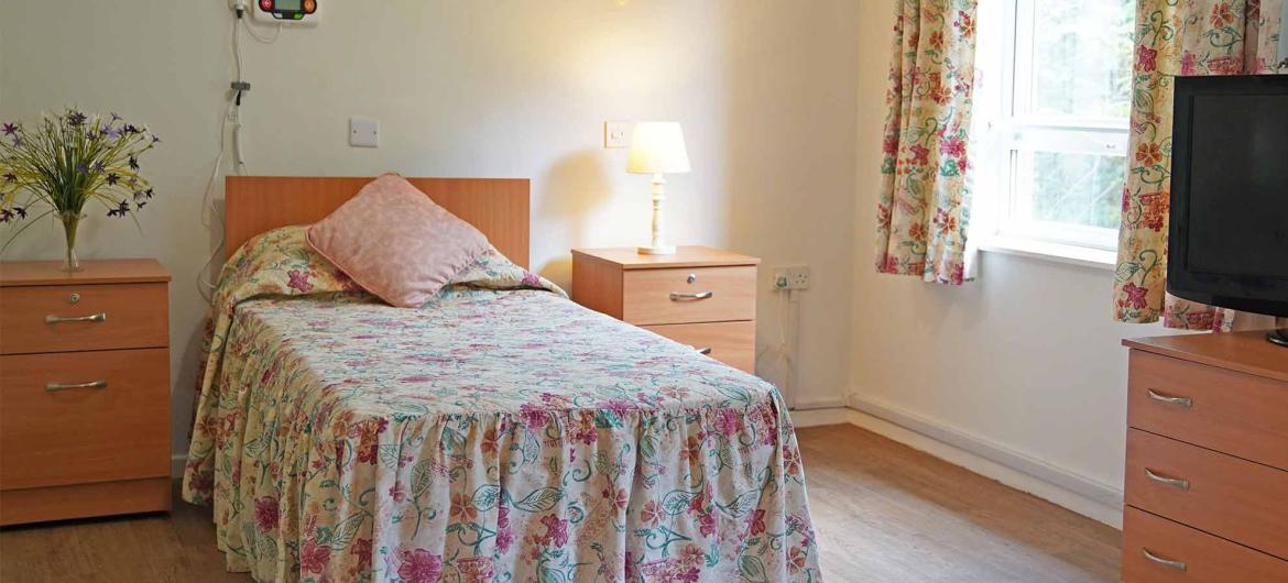 Interior of resident bedroom at Westmead Residential Care Home