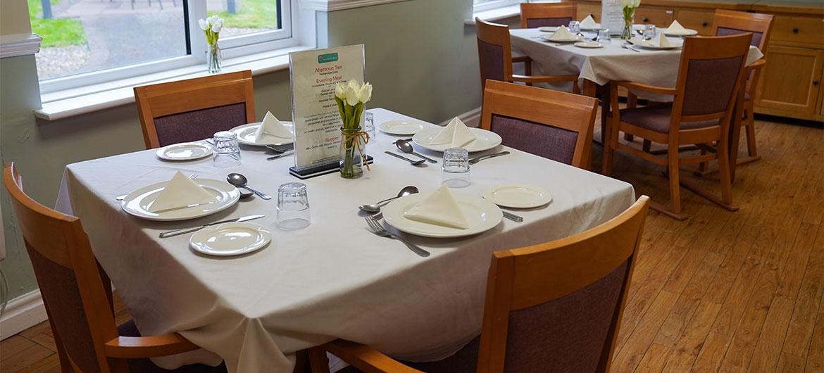 Internal of dining area at Willow Gardens