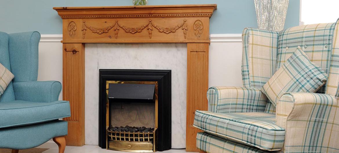 Living area at Willow Gardens Residential and Nursing Home in Merseyside