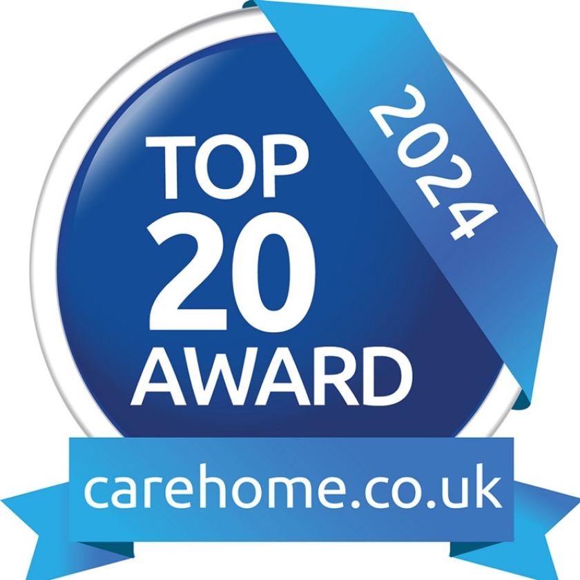 Carehome.co.uk Top 20 Award 2024