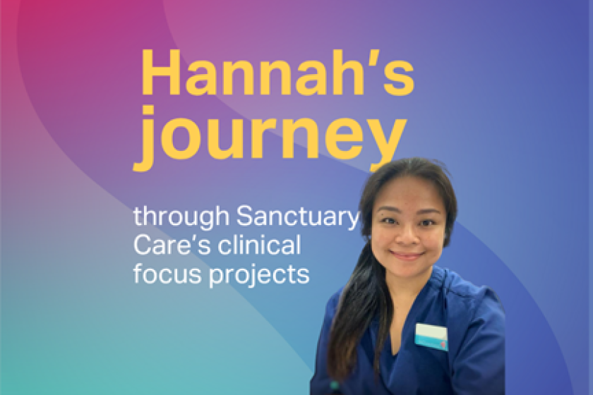Hannah's journey through Sanctuary Care's clinical focus projects Hannah's journey through Sanctuary Care's clinical focus projects