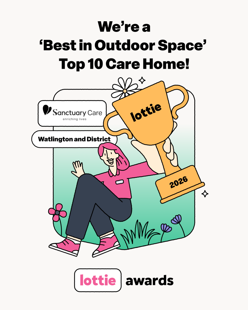 We're a Best in Outdoor Space Top 10 Care Home