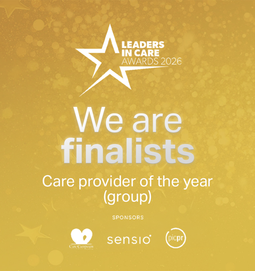 We are finalists care provider of the year