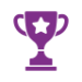 A trophy icon to represent achievement