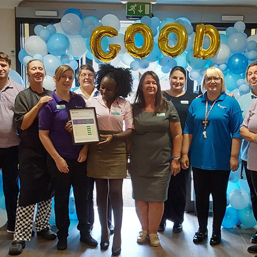 Meadow View CQC Rating Celebration