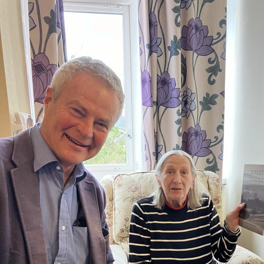 Jean's Joy Ravenhurst resident Jean is delighted to welcome author Francis Engleheart to her home