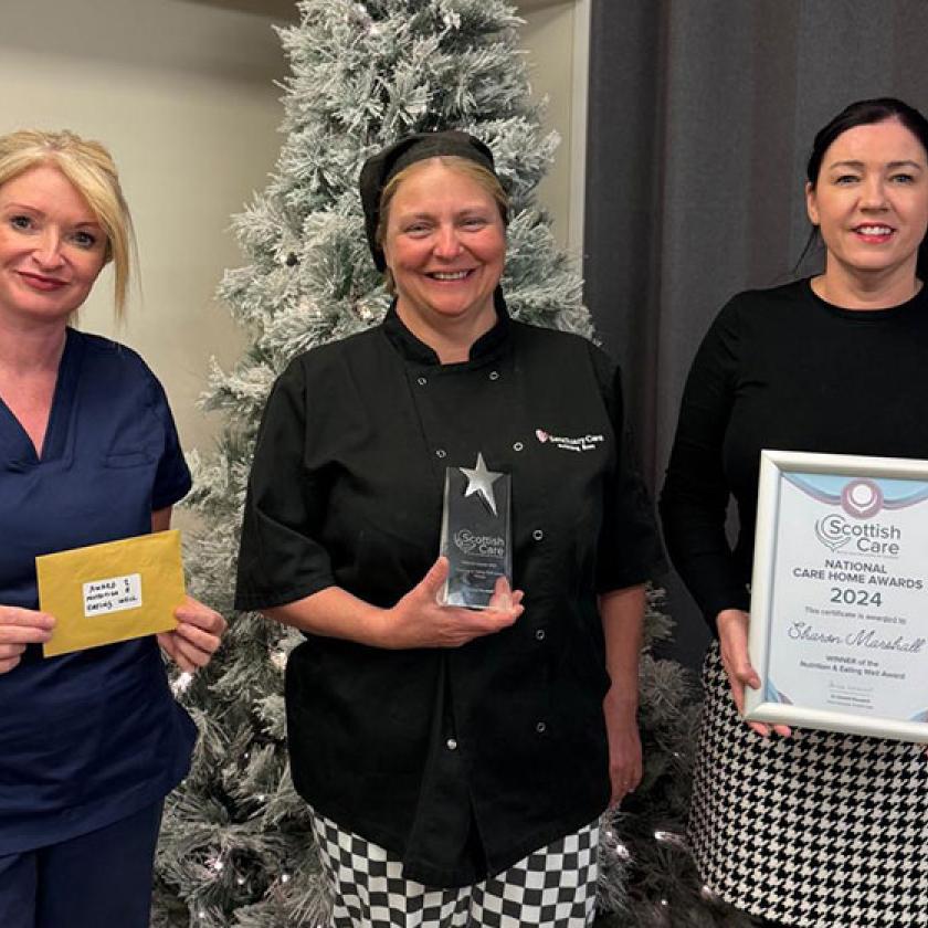 Allanbank scoop victory The team at Allanbank Care Home in Dumfries with their Scottish Care Award