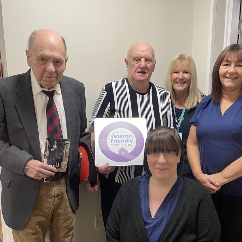 Residents and staff Smiling