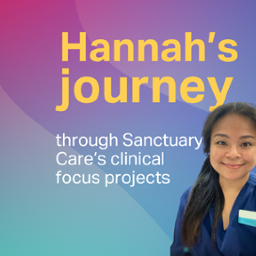 Hannah's journey through Sanctuary Care's clinical focus projects Hannah's journey through Sanctuary Care's clinical focus projects
