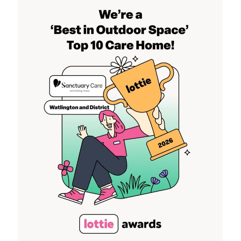 We're a Best in Outdoor Space Top 10 Care Home