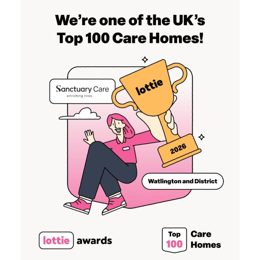 We're one of the UK's Top 100 Care Homes