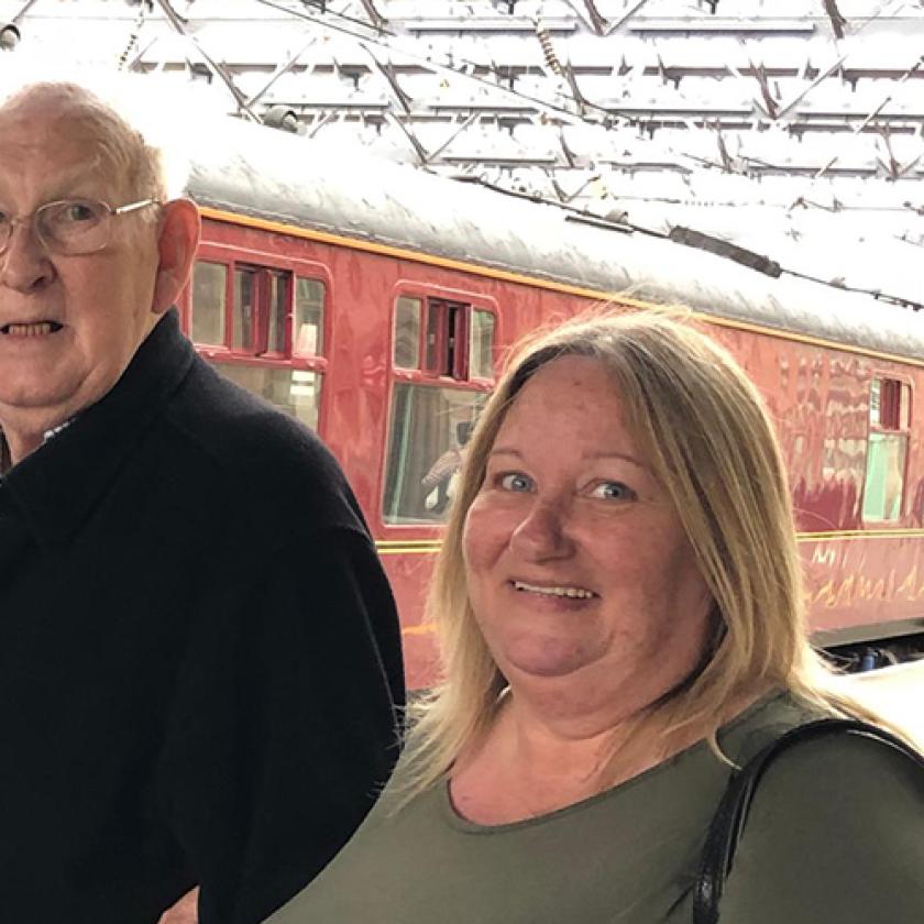 Margaret Sheriff and her husband Martyn are the sole cares for father Keith, who lives with them and has advanced vascular dementia. 