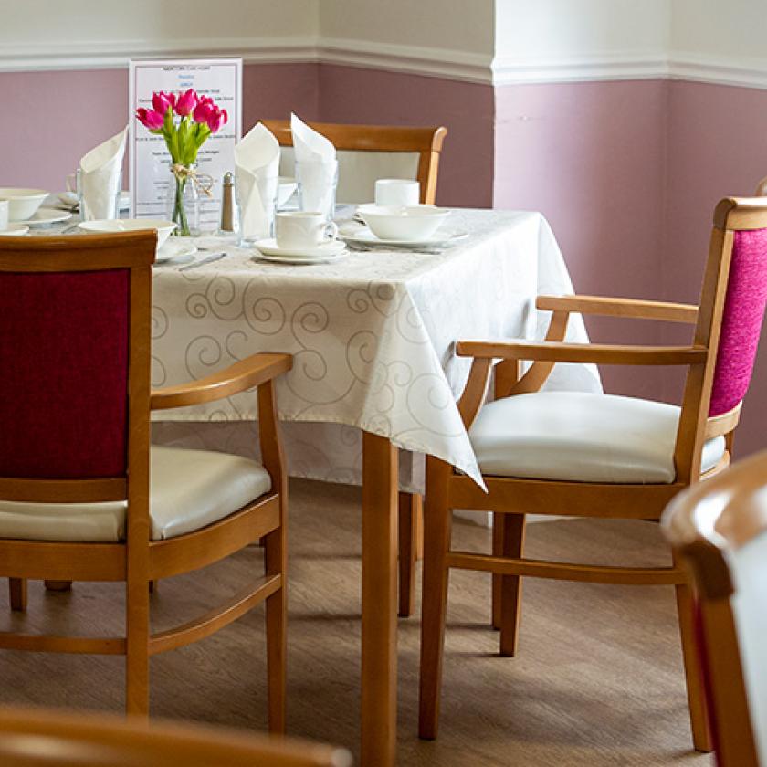 Dining area at Abercorn House
