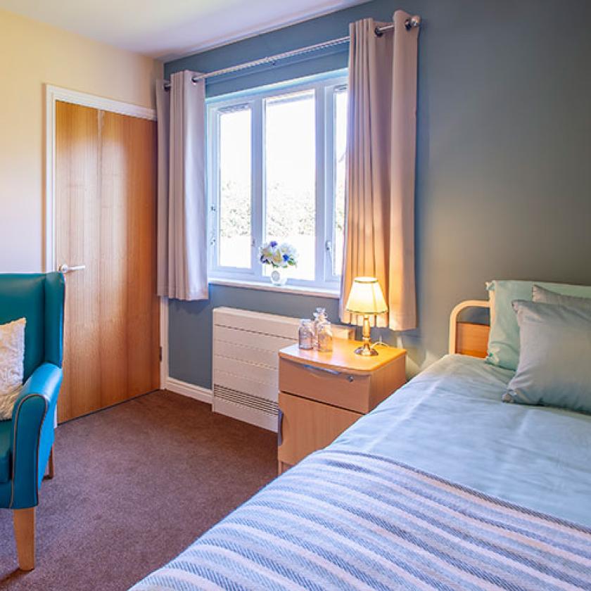 Bedroom at Allanbank care home