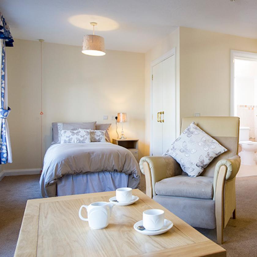 Example bedroom at Basingfield Court