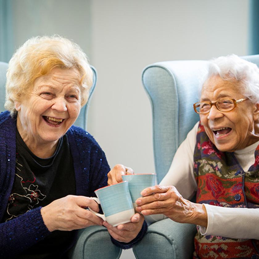 Residents Bonnie and Eileen