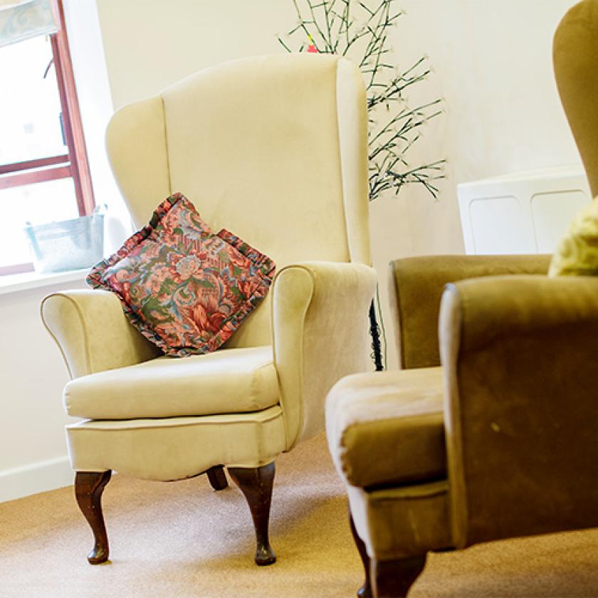 Living room at Broadmeadow Court