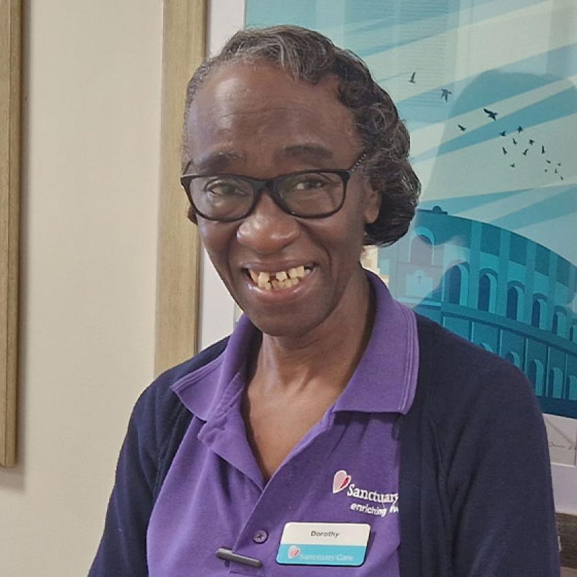 Dorothy Grant, activities co-ordinator at Rowanweald Residential and Nursing Home, our care and nursing home in Harrow Weald 