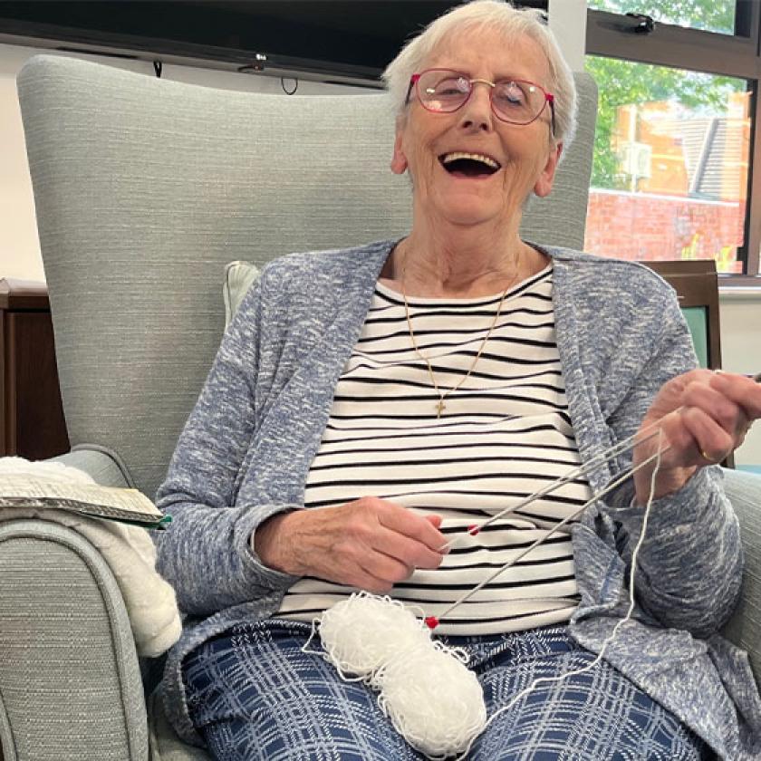 Proud as punch to be Resident Ambassador – meet Edith Edith Walker at Hastings Residential Care Home in Malvern