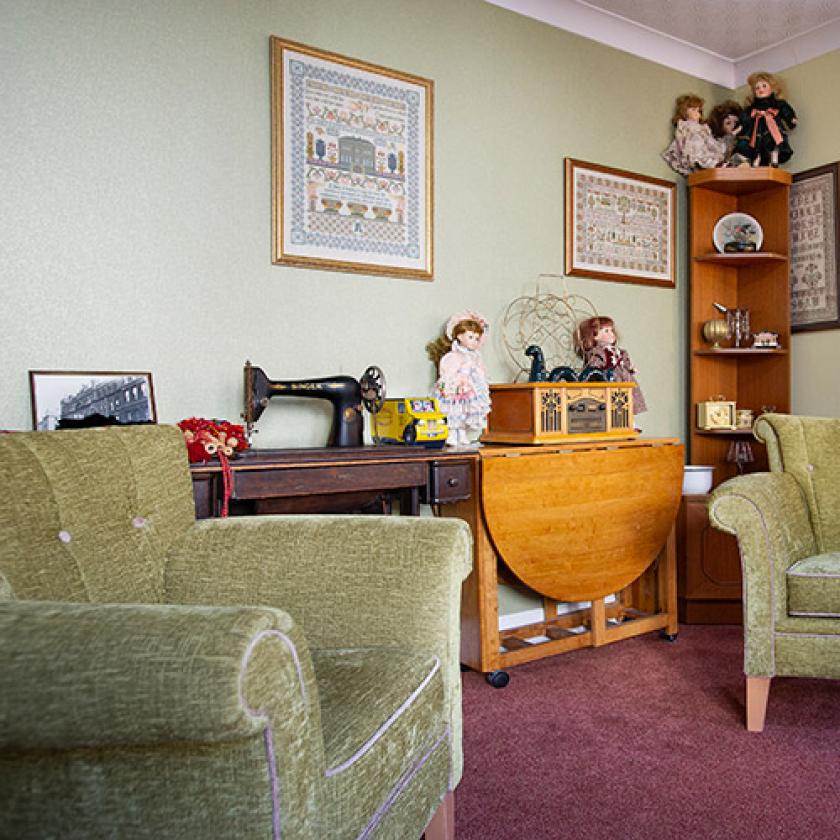 Forefaulds living area Forefaulds living area
