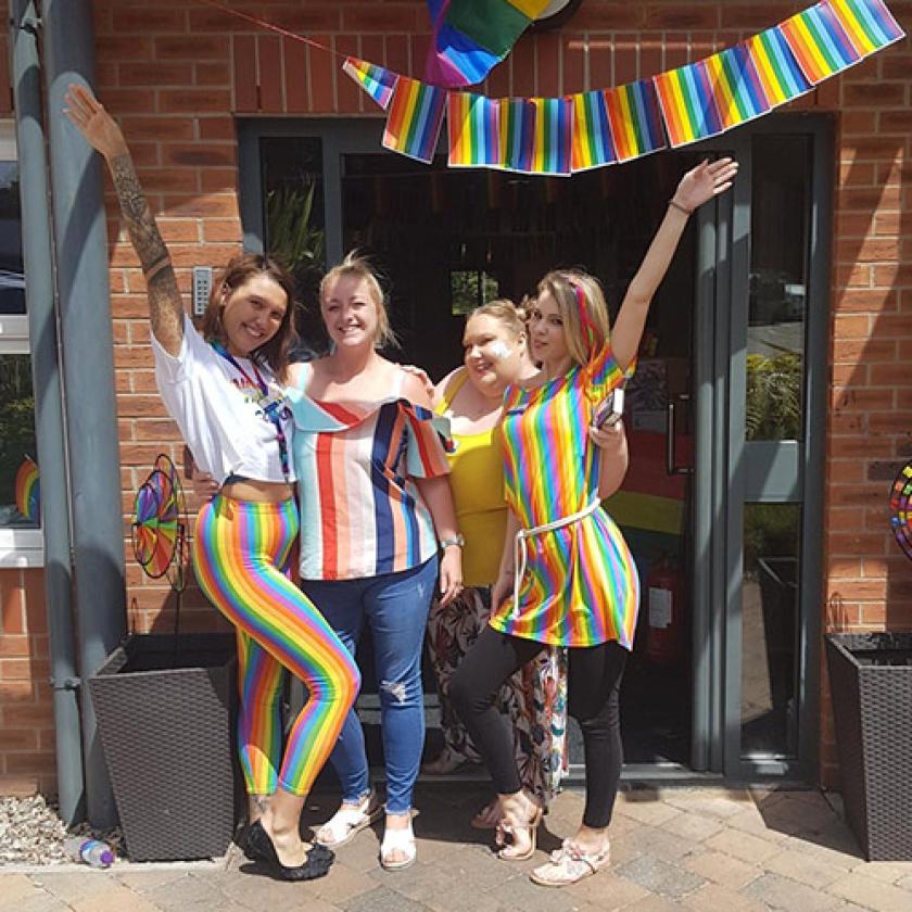 Lime Tree staff celebrating diversity