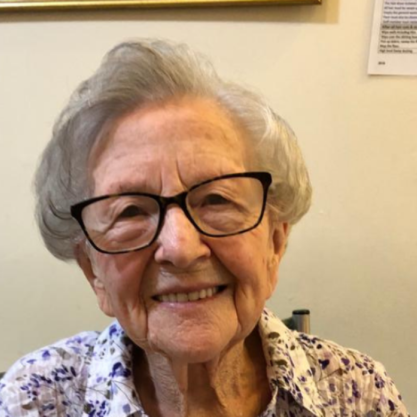 Resident, Blanche, is all smiles as she moves into Lammas House Residential care Home