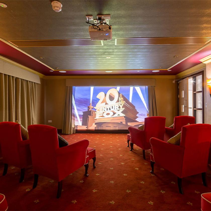 Cinema room at Ridgewood Court