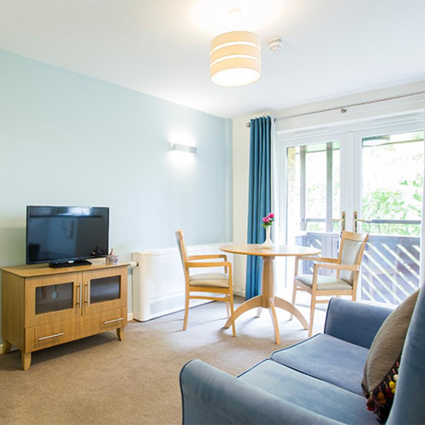 Communal living area at Shaftesbury Court