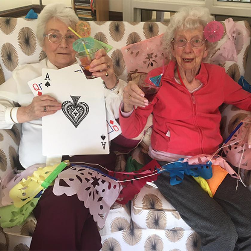 Two Yarnton residents enjoying the virtual summer cruise